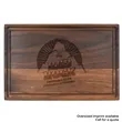 8" x 12" Walnut Rectangular Cutting Board with Juice Groove | https://www.bestnamebadges.com