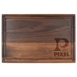 8" x 12" Walnut Rectangular Cutting Board with Juice Groove | https://www.bestnamebadges.com