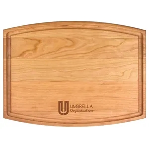 9" x 12 3/4" Cherry Cutting Board with Juice Groove