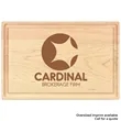 8" x 12" Maple Rectangular Cutting Board with Juice Groove | https://www.bestnamebadges.com