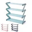 Removable Foldable Multi Shelf Holder Z Shaped Shoes Rack | https://www.bestnamebadges.com