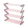 Removable Foldable Multi Shelf Holder Z Shaped Shoes Rack | https://www.bestnamebadges.com