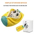 Reusable Laundry Washing Machine Shoe Bag | https://www.bestnamebadges.com