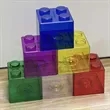 Building Block Shaped Piggy Bank For Savings And Gifts | https://www.bestnamebadges.com