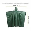 Multi Function Outdoor Rain Poncho Shelter Camping Mat | https://www.bestnamebadges.com