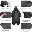 Multi Function Outdoor Rain Poncho Shelter Camping Mat | https://www.bestnamebadges.com