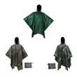 Multi Function Outdoor Rain Poncho Shelter Camping Mat | https://www.bestnamebadges.com