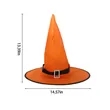 Halloween String Lights Lighted Hanging Witch Hats | https://www.bestnamebadges.com