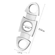 Stainless Steel Guillotine Cigar Cutter V Cut Double Blade | https://www.bestnamebadges.com