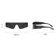Y2K Trendy Cyberpunk Rimless Rave Party Glasses | https://www.bestnamebadges.com