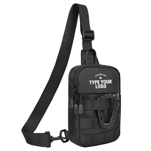 Tactical Sling Bag with MOLLE EDC Crossbody Waterproof
