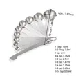 10 Piece Stainless Measuring Spoon Set With Ounce Scale | https://www.bestnamebadges.com