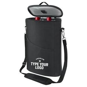 2 Bottle Wine Cooler Bag Leakproof Insulated Tote