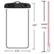Waterproof transparent Phone Pouch With Touchscreen Lanyard | https://www.bestnamebadges.com