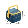 Stackable Lunch Box Utensils Leakproof Bento Container | https://www.bestnamebadges.com