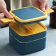 Stackable Lunch Box Utensils Leakproof Bento Container | https://www.bestnamebadges.com