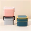 Stackable Lunch Box Utensils Leakproof Bento Container | https://www.bestnamebadges.com