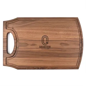 10.5"x17.5" Walnut Cutting Board w/ Handle & Juice Groove
