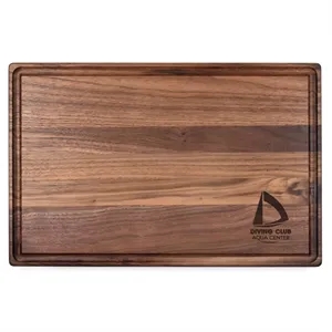 11" x 17" Walnut Cutting Board with Juice Groove