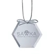 Mirror Ornament - Hexagon | https://www.bestnamebadges.com