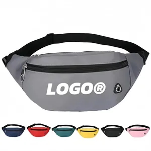 Water Resistant Waist Bag Adjustable Strap For Travel Sport