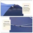 Creative Dual Person Automatic Umbrella Couples Outdoor Use | https://www.bestnamebadges.com