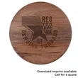 15" Walnut Round Cutting Board | https://www.bestnamebadges.com