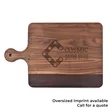 10 1/2" x 16" Walnut Paddle Cutting Board | https://www.bestnamebadges.com