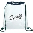 Rally Clear Drawstring Bag | https://www.bestnamebadges.com