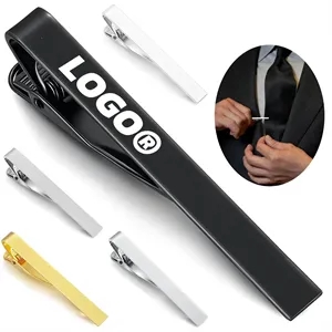 This stainless steel tie clip is the perfect finishing touch