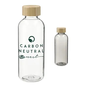 Sona 22oz RPET Bottle w/ FSC® 100% Bamboo lid | https://www.bestnamebadges.com