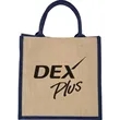 Medium Jute Gift Tote | https://www.bestnamebadges.com