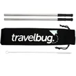 Reusable Stainless steel Straw Set with Brush | https://www.bestnamebadges.com