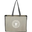 Recycled Cotton Contrast Side Shopper Tote | https://www.bestnamebadges.com