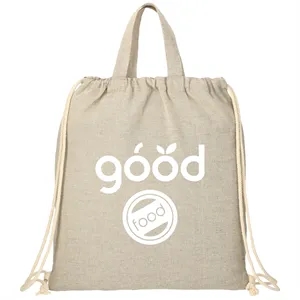 Recycled 5oz Cotton Drawstring Bag | https://www.bestnamebadges.com