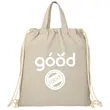 Recycled 5oz Cotton Drawstring Bag | https://www.bestnamebadges.com