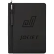 FSC® Mix Vienna Heathered Zippered Padfolio | https://www.bestnamebadges.com