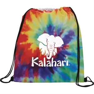 Tie Dye Drawstring Bag | https://www.bestnamebadges.com