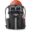 Drawstring Backpack Bag with Shoe Compartment | https://www.bestnamebadges.com