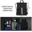 Drawstring Backpack Bag with Shoe Compartment | https://www.bestnamebadges.com