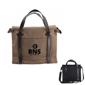 Rugged Canvas Travel Tote Bag with Adjustable Strap
