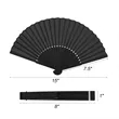 Traditional Bamboo Silk Folding Fan for Dance Stage or Gifts | https://www.bestnamebadges.com