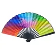 Traditional Bamboo Silk Folding Fan for Dance Stage or Gifts | https://www.bestnamebadges.com