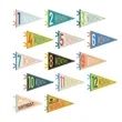 Custom Felt Pennants Vibrant Colors Durable Team Decor | https://www.bestnamebadges.com