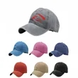 Washed Distressed  Embroidered Baseball Cap Vintage Dad Hat | https://www.bestnamebadges.com