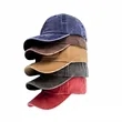 Washed Distressed  Embroidered Baseball Cap Vintage Dad Hat | https://www.bestnamebadges.com