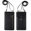 Leather Crocodile Small Crossbody Wallet | https://www.bestnamebadges.com