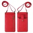 Leather Crocodile Small Crossbody Wallet | https://www.bestnamebadges.com