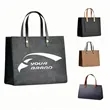Stylish Felt Tote Bag for Office Commutes | https://www.bestnamebadges.com