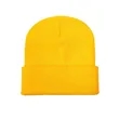 Solid Color Embroidered Knit Unisex Ski Beanie | https://www.bestnamebadges.com